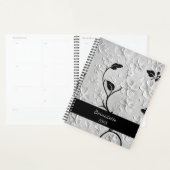 Gepersonaliseerde Benoemde Abstracte Zwart & Witte Planner (Display)