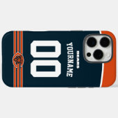 Gepersonaliseerde Beren Jersey Amerikaans Football Case-Mate iPhone Case (Achterkant (horizontaal))