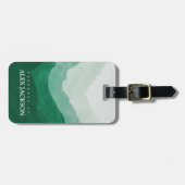 Gepersonaliseerde bergen in de openlucht bagagelabel (Voorkant horizontaal)