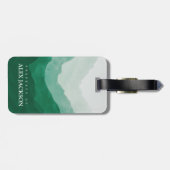 Gepersonaliseerde bergen in de openlucht bagagelabel (Achterkant horizontaal)