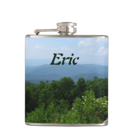 Gepersonaliseerde bergen Scenery Skyline Drive Heupfles