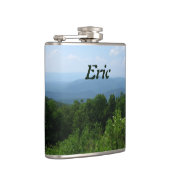 Gepersonaliseerde bergen Scenery Skyline Drive Heupfles (Rechts)