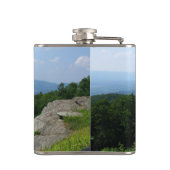 Gepersonaliseerde bergen Scenery Skyline Drive Heupfles (Achterkant)