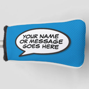 Gepersonaliseerde Bericht Spraak Bubble Leuk Golfheadcover