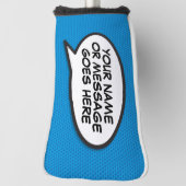 Gepersonaliseerde Bericht Spraak Bubble Leuk Golfheadcover (Draai 90)
