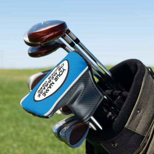 Gepersonaliseerde Bericht Spraak Bubble Leuk Golfheadcover (Insitu)