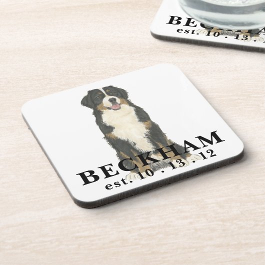 Gepersonaliseerde Bernedole Beverage Coaster Bier Onderzetter (Linkerzijde)