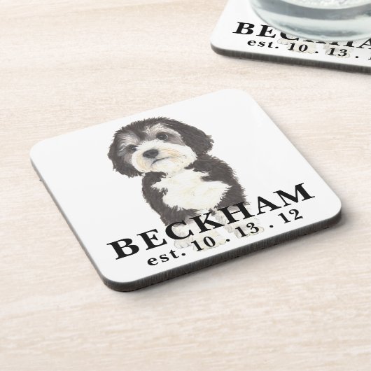 Gepersonaliseerde Bernedole Beverage Coaster Bier Onderzetter (Linkerzijde)