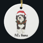 Gepersonaliseerde Bernedole Ceramic Ornament<br><div class="desc">Maak de mooie lijst dit jaar met een gepersonaliseerde versiering van je favoriete kleine elf!</div>