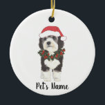 Gepersonaliseerde Bernedole Ceramic Ornament<br><div class="desc">Maak de mooie lijst dit jaar met een gepersonaliseerde versiering van je favoriete kleine elf!</div>