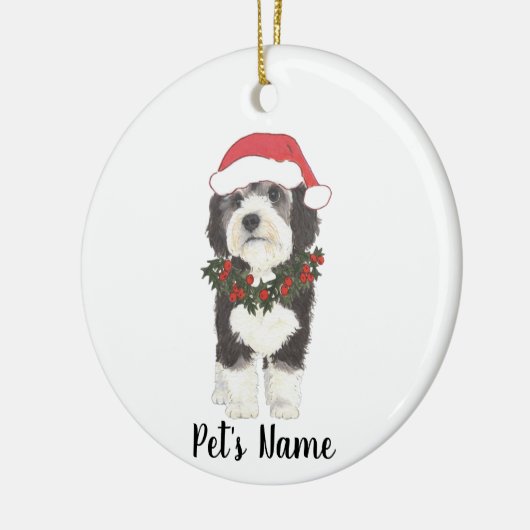 Gepersonaliseerde Bernedole Ceramic Ornament (Links)