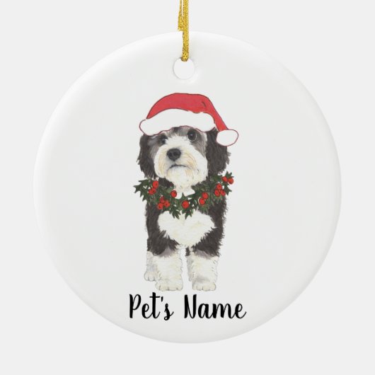 Gepersonaliseerde Bernedole Ceramic Ornament (Achterkant)