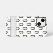 Gepersonaliseerde Bernedoodle Sheepadoodle iPhone Hoesje (Achterkant horizontaal)