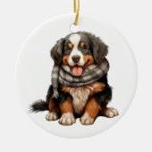Gepersonaliseerde Berner Mountain Dog Art Keramisch Ornament (Voorkant)