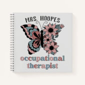 Gepersonaliseerde beroepsethandelaar Butterfly Notitieboek (Voorkant)