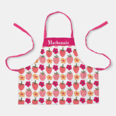 Gepersonaliseerde Berries & Flowers Sweet Kinder Schort (Voorkant)