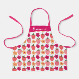 Gepersonaliseerde Berries & Flowers Sweet Kinder Schort