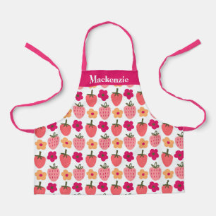 Gepersonaliseerde Berries & Flowers Sweet Kinder Schort