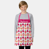 Gepersonaliseerde Berries & Flowers Sweet Kinder Schort (Gedragen)