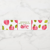 Gepersonaliseerde Berry Eerste Verjaardag Waterfles Etiket (Enkel label)