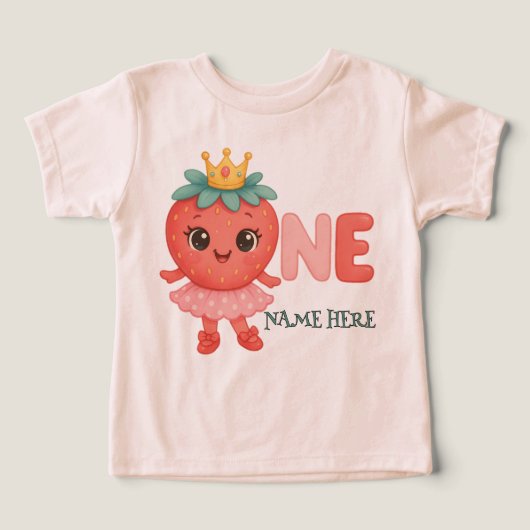 Gepersonaliseerde Berry First Birthday Girl (Design voorkant)