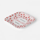 Gepersonaliseerde 'Berry First' verjaardagsplein B Papieren Bordje (Gebogen)