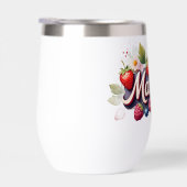 Gepersonaliseerde Berry Floral Tumbler - "Madison" (Rechts)