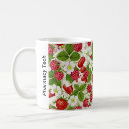 Gepersonaliseerde Berry & Pill Pattern Apotheek Mo Koffiemok