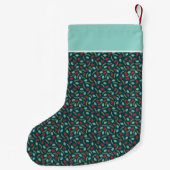 Gepersonaliseerde bessen en pine kleine kerstsok (Achterkant)