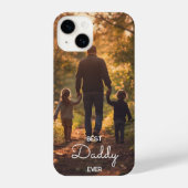 Gepersonaliseerde Best Dad Vaderdag Telefoonhoesje iPhone Hoesje (Achterkant)