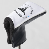 Gepersonaliseerde "Best Doctor by Par" Putter Hoes Golfheadcover (3/4 voorkant)