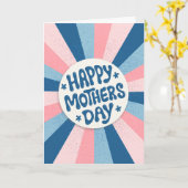 Gepersonaliseerde Best Ever Moederdag Typografie Kaart (Gele Bloem)