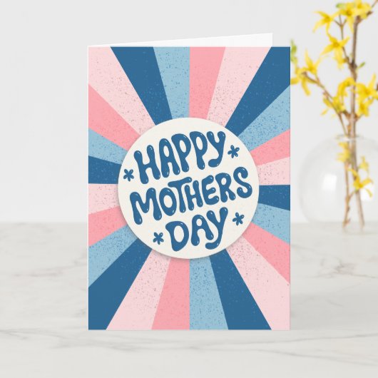 Gepersonaliseerde Best Ever Moederdag Typografie Kaart (Gele Bloem)