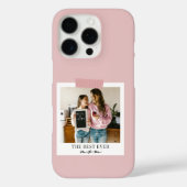 Gepersonaliseerde Best Ever Mom Foto Roze Case-Mate iPhone Case (Achterkant)