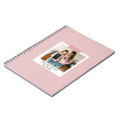 Gepersonaliseerde Best Ever Mom Foto Roze Notitieboek (Linkerzijde)