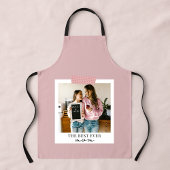 Gepersonaliseerde Best Ever Mom Foto | Roze Schort
