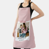 Gepersonaliseerde Best Ever Mom Foto | Roze Schort (Insitu)