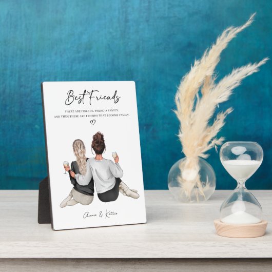 Gepersonaliseerde Best Friend Print, Best Friend G Fotoplaat (Zijkant)