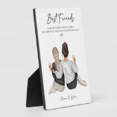 Gepersonaliseerde Best Friend Print, Best Friend G Fotoplaat (Zijkant)