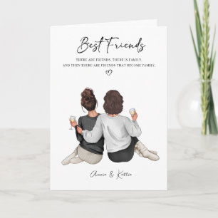 Gepersonaliseerde Best Friend Print, Best Friend G Kaart