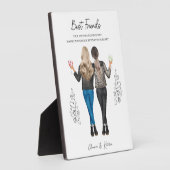 Gepersonaliseerde Best Friend Print, Kerstcadeau Fotoplaat (Zijkant)
