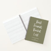 Gepersonaliseerde Best Friends Adventure Checklist Notitieboek (Binnen)