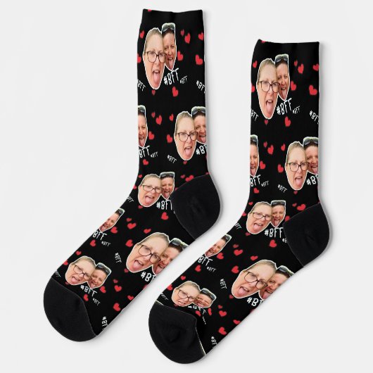 Gepersonaliseerde Best Friends Foto - Gezicht op z Sokken (Links)