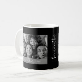 Gepersonaliseerde Best Friends Foto Zwart-wit Koffiemok