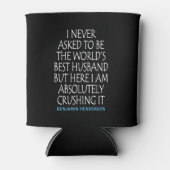 Gepersonaliseerde Best Husband Quote Blikjeskoeler (Voorkant)