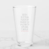 Gepersonaliseerde Best Husband Quote Glas (Achterkant)