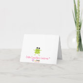 Gepersonaliseerde Best Life FROG Notecard Notitiekaartje (Achterkant)