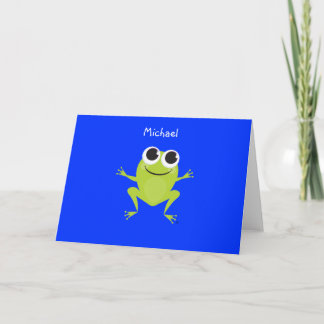 Gepersonaliseerde Best Life FROG Notecard Notitiekaartje