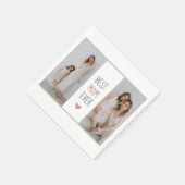 Gepersonaliseerde 'Best Mom Ever' Papieren servett Servet (Hoek)