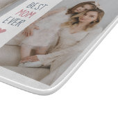 Gepersonaliseerde 'Best Mom Ever' snijplank (Hoek)